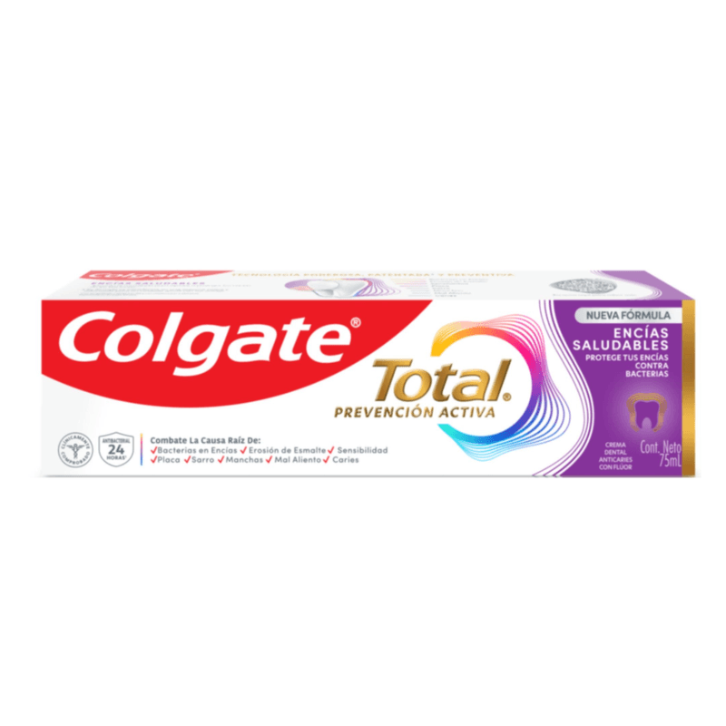 COLGATE TOTAL 12 ENCIAS REFORZADAS X 75