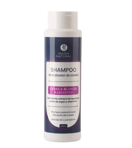 SHAMPOO MAGIA NATURAL GRIS Y BLANCOS